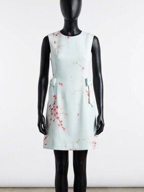 english factory poplin combo knit dress Scallop straight wedding dress main image 1